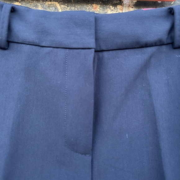 Talbot’s W’s 8 Curvy Hampshire Straight Leg Ankle Pant Tailored Navy poly blend - Picture 4 of 14